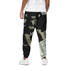 Flying US Dollar Print Cotton Pants