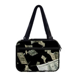 Flying US Dollar Print Double Strap Bible Bag