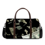 Flying US Dollar Print Duffle Bag