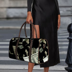 Flying US Dollar Print Duffle Bag