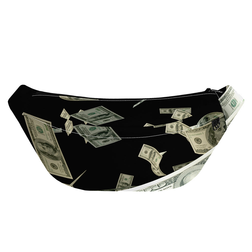 Flying US Dollar Print Fanny Pack