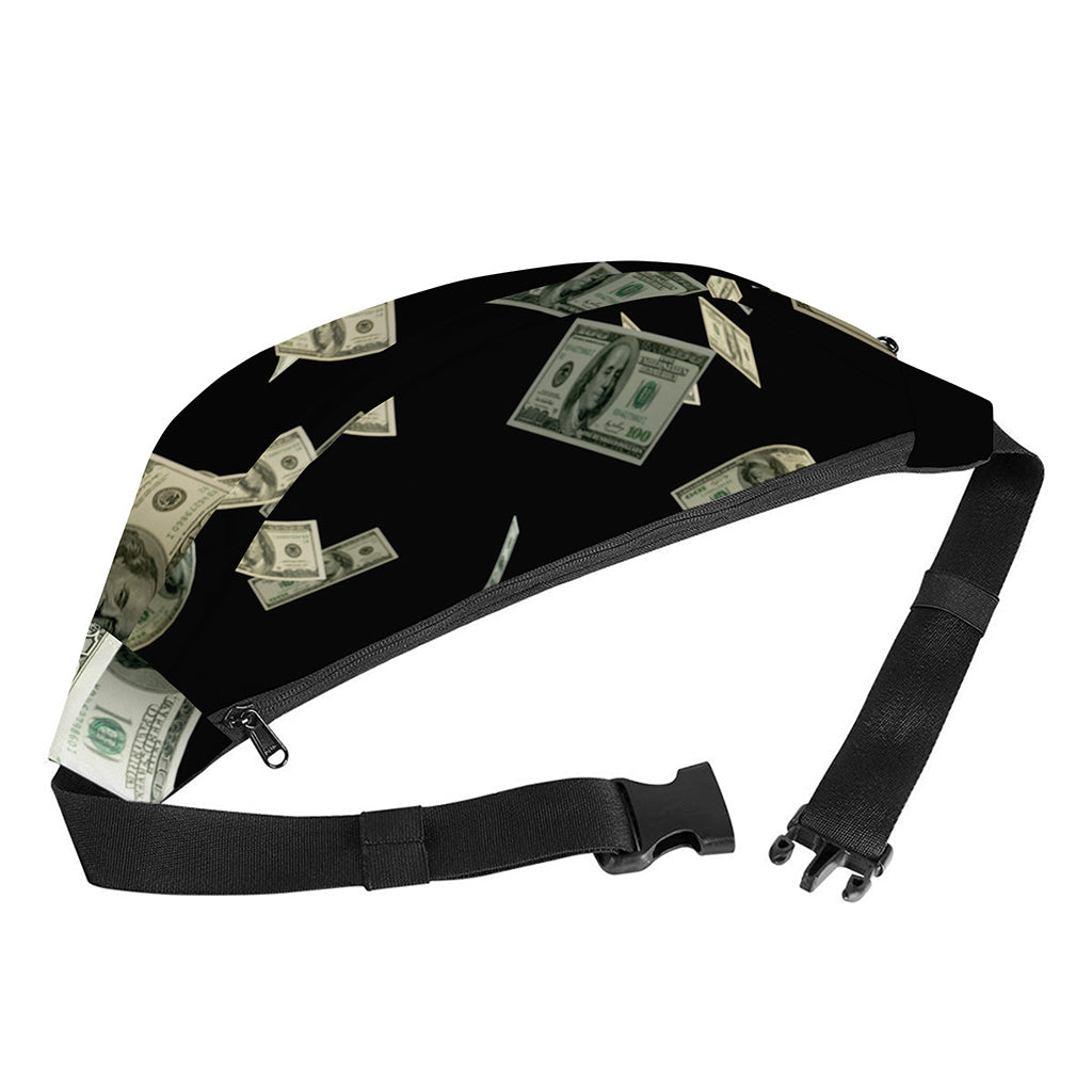 Flying US Dollar Print Fanny Pack