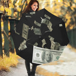 Flying US Dollar Print Foldable Umbrella