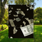 Flying US Dollar Print Garden Flag