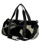 Flying US Dollar Print Gym Bag