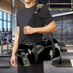 Flying US Dollar Print Gym Bag