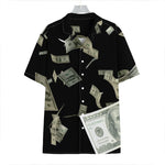 Flying US Dollar Print Hawaiian Shirt