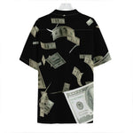 Flying US Dollar Print Hawaiian Shirt