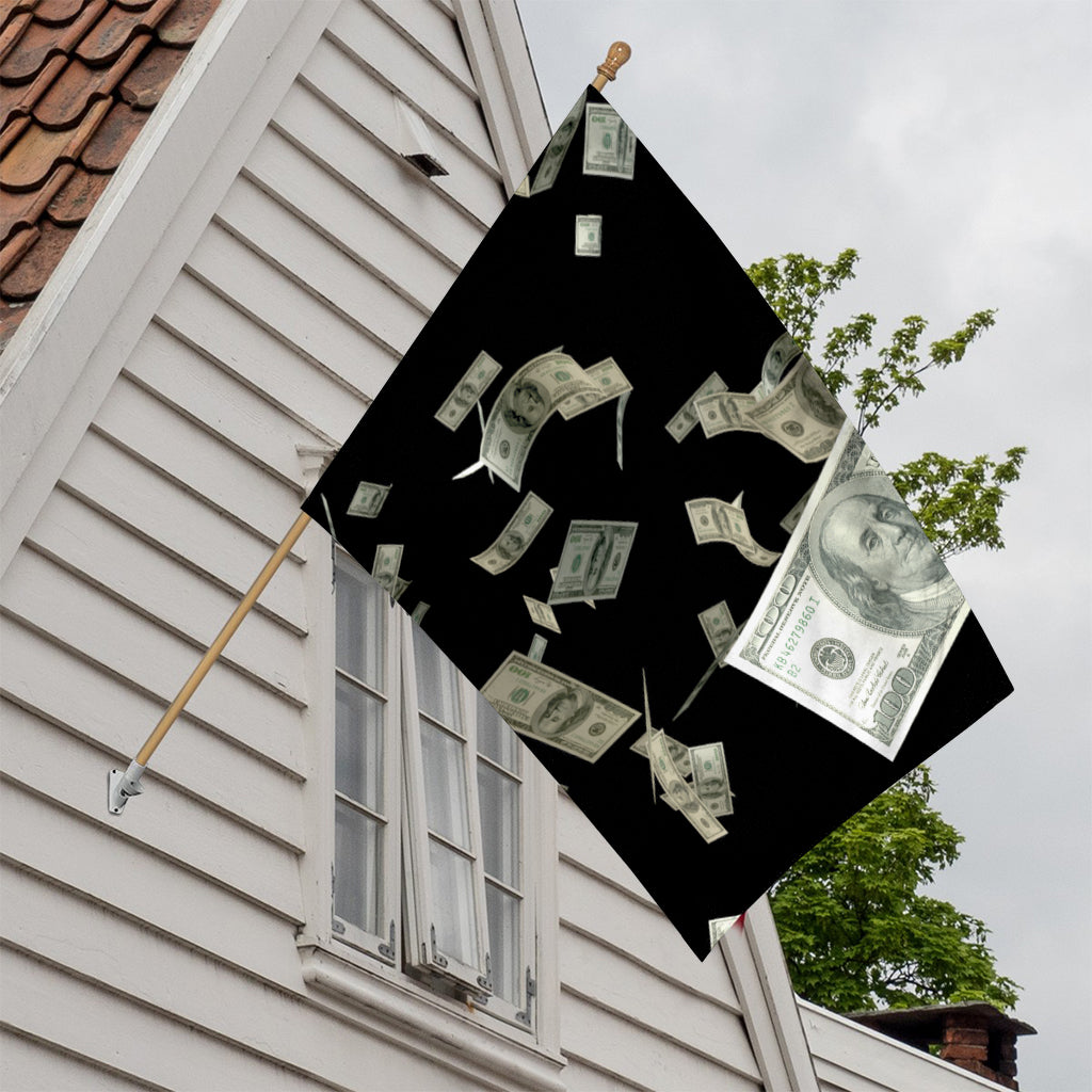 Flying US Dollar Print House Flag