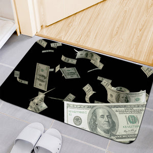 Flying US Dollar Print Indoor Door Mat