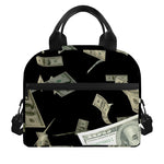 Flying US Dollar Print Insulated Lunch Bag