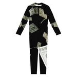 Flying US Dollar Print Jumpsuit