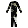 Flying US Dollar Print Jumpsuit