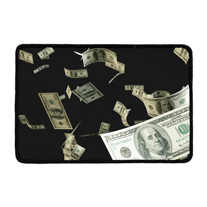 Flying US Dollar Print Kitchen Mat