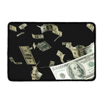 Flying US Dollar Print Kitchen Mat