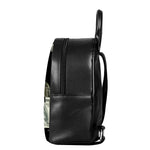 Flying US Dollar Print Leather Backpack