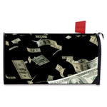 Flying US Dollar Print Mailbox Cover