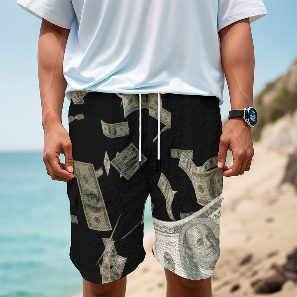 Flying US Dollar Print Men's Cargo Shorts