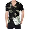 Flying US Dollar Print Men's Shirt