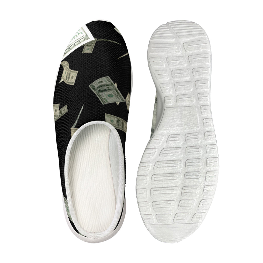 Flying US Dollar Print Mesh Casual Shoes