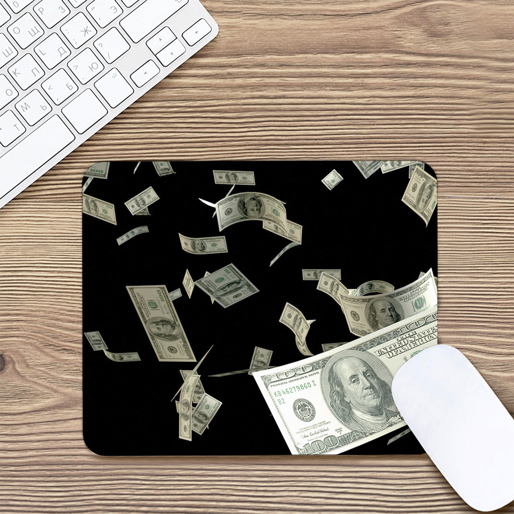 Flying US Dollar Print Mouse Pad