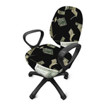 Flying US Dollar Print Office Chair Cover