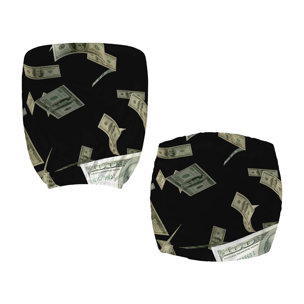 Flying US Dollar Print Office Chair Cover