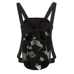 Flying US Dollar Print Pet Carrier Backpack