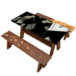 Flying US Dollar Print Picnic Table Cover