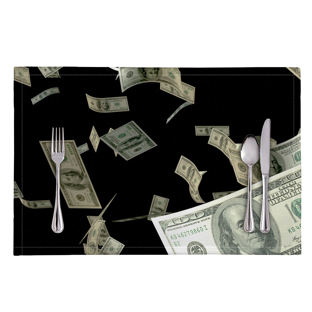 Flying US Dollar Print Placemat