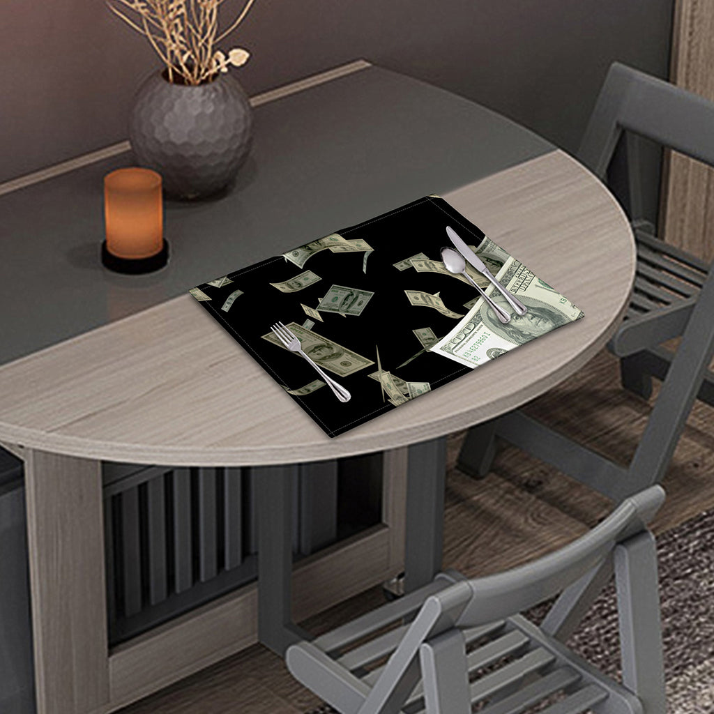 Flying US Dollar Print Placemat