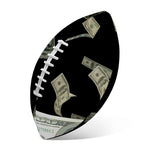 Flying US Dollar Print Rugby Ball