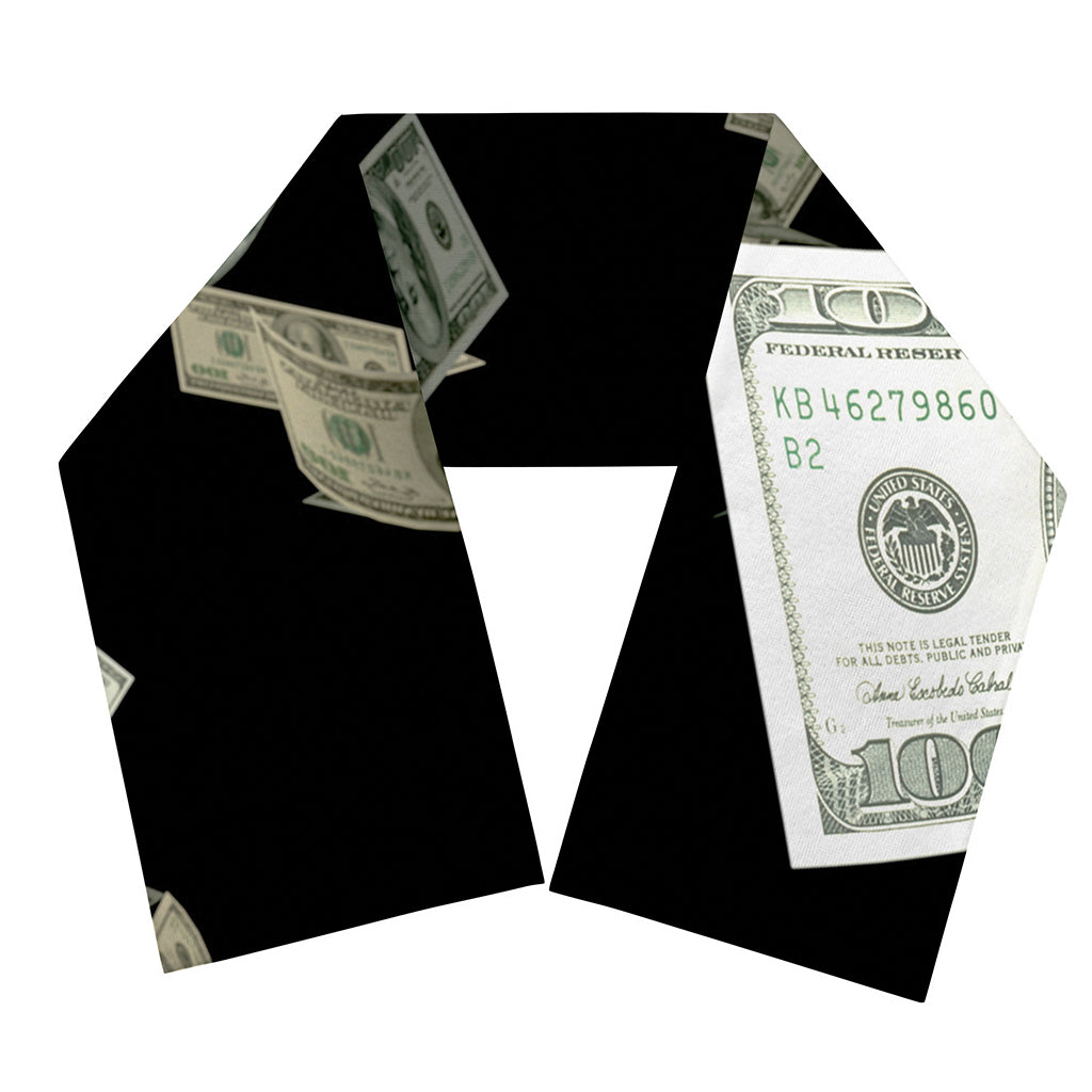 Flying US Dollar Print Scarf