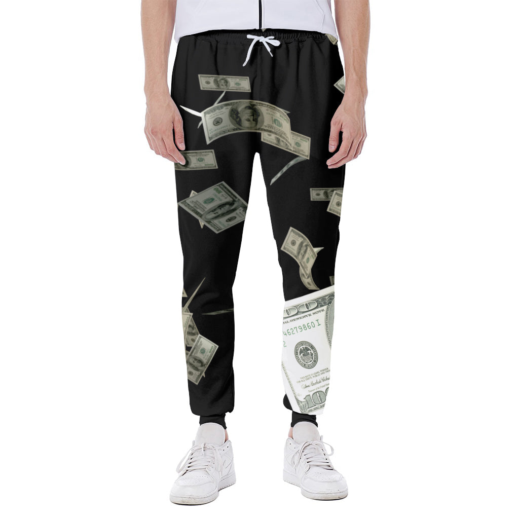 Flying US Dollar Print Scuba Joggers