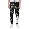 Flying US Dollar Print Joggers