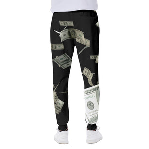 Flying US Dollar Print Scuba Joggers