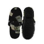 Flying US Dollar Print Slippers