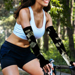 Flying US Dollar Print Sun Protection Arm Sleeves