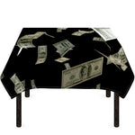 Flying US Dollar Print Tablecloth