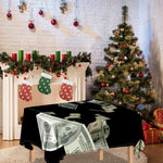 Flying US Dollar Print Tablecloth