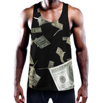 Flying US Dollar Print Training Tank Top