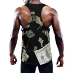 Flying US Dollar Print Training Tank Top