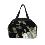 Flying US Dollar Print Travel Bag