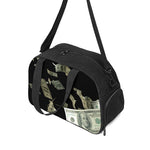 Flying US Dollar Print Travel Bag