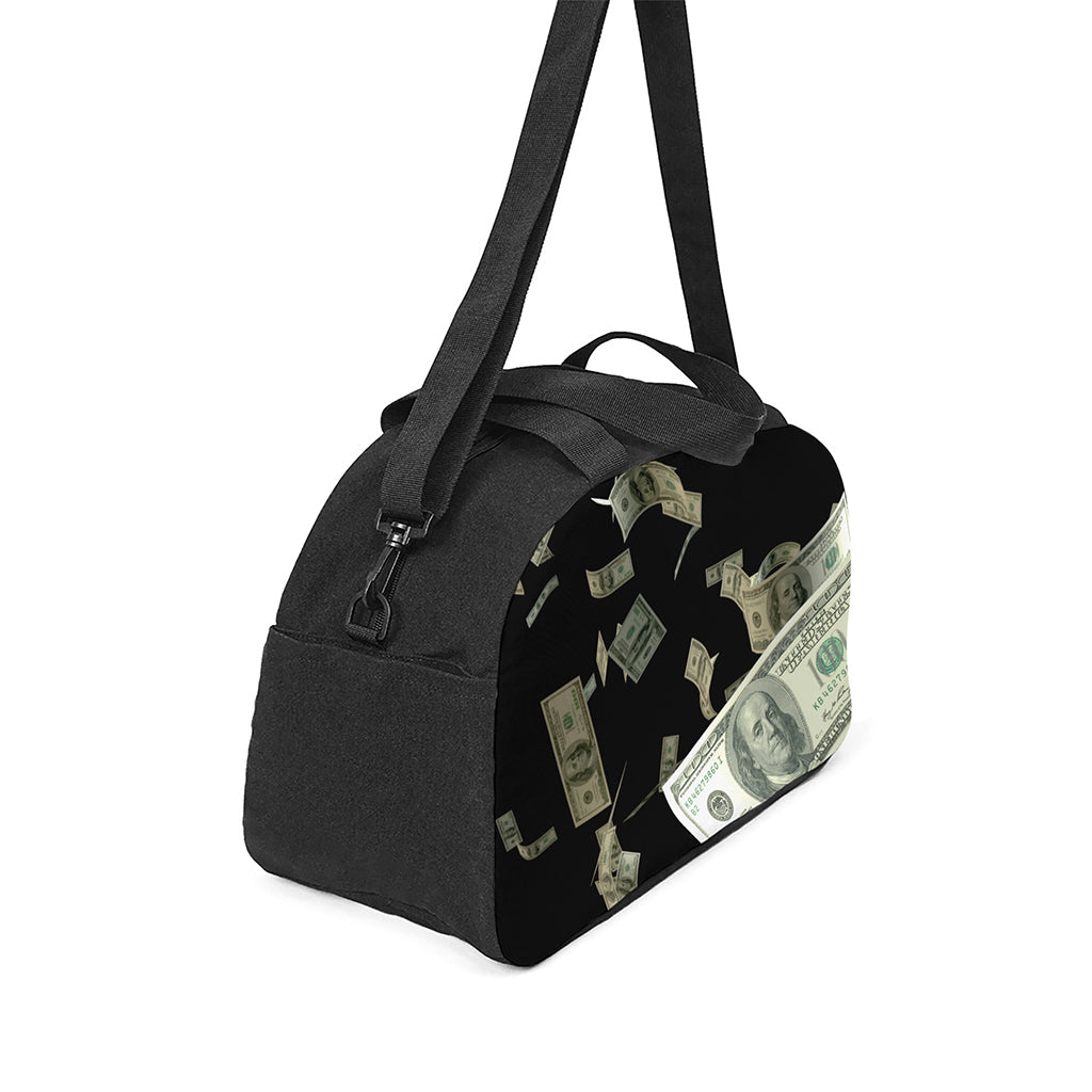 Flying US Dollar Print Travel Bag