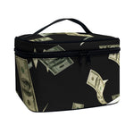 Flying US Dollar Print Travel Makeup Bag