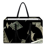 Flying US Dollar Print Utility Tote Bag