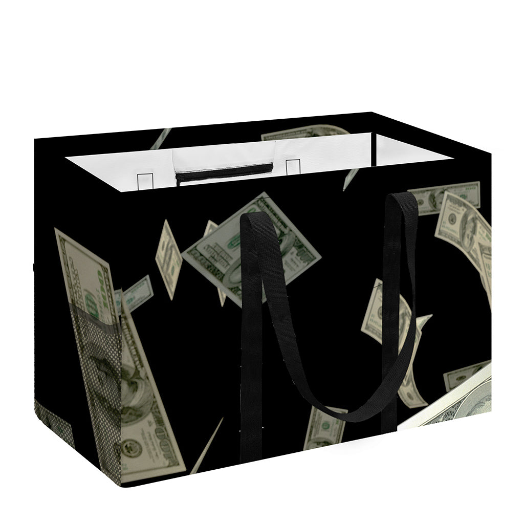Flying US Dollar Print Utility Tote Bag