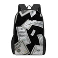 Flying USD Print 17 Inch Backpack