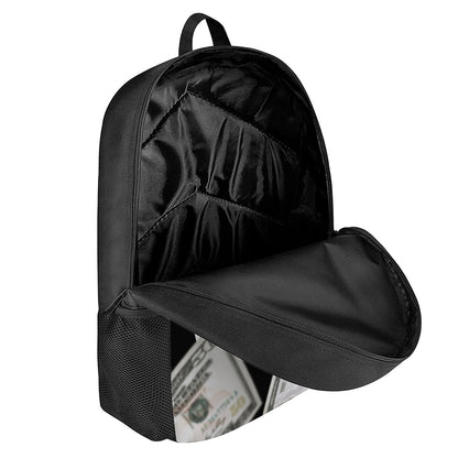 Flying USD Print 17 Inch Backpack